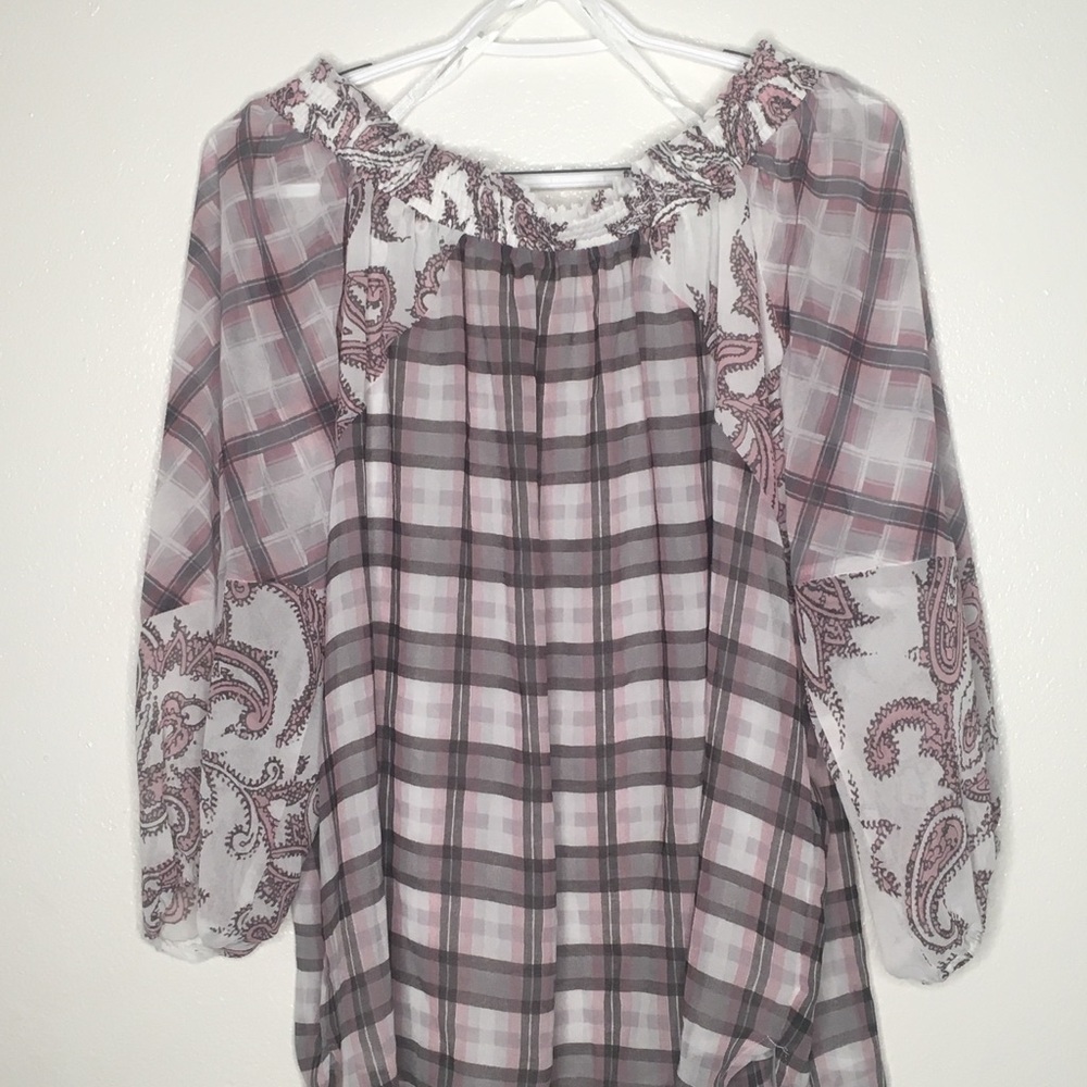 Loft Patchwork Patterned Blouse - Picture 6 of 8